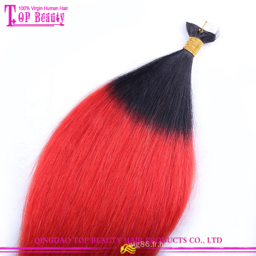 2015 Nouvelle Arrivée Usine prix péruvien remy ombre ruban extensions de cheveux en gros ruban extensions de cheveux